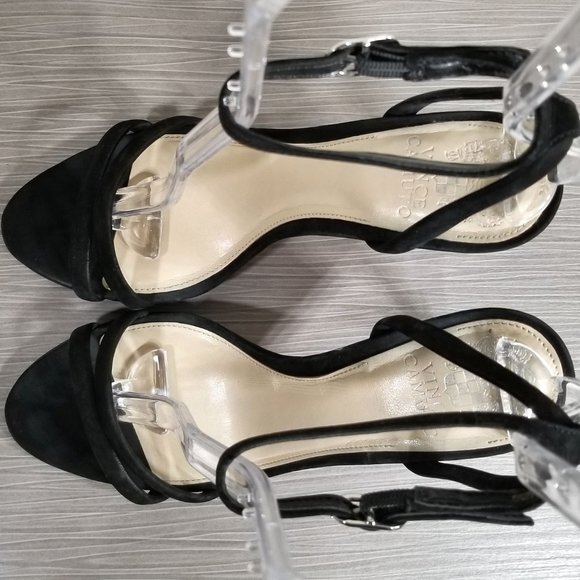 Vince Camuto Kareenat Sandal, Black Suede - Picture 8 of 10